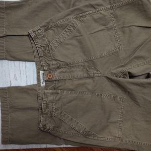 Madewell Olive Green Wide-Leg Pants